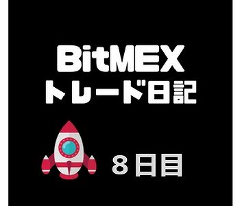 BitMEX（ビットメックス）スキャルピングトレード検証日記、目指せ日当１万円可【８日目】